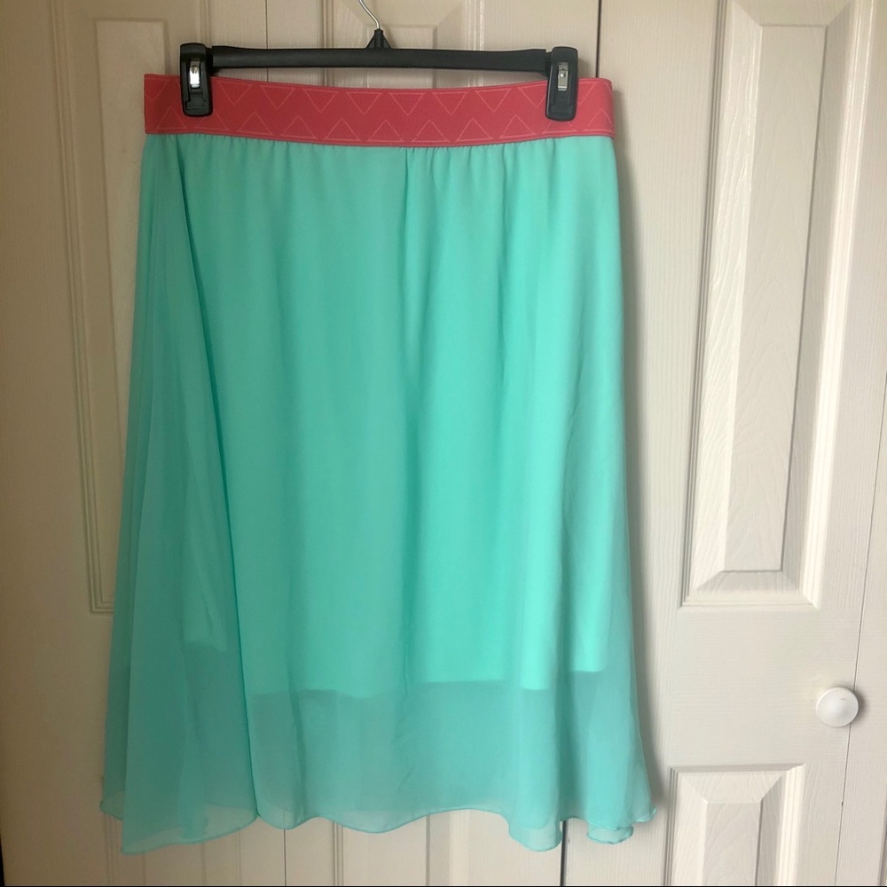 NWOT Lularoe Lola XL Chiffon Midi Skirt